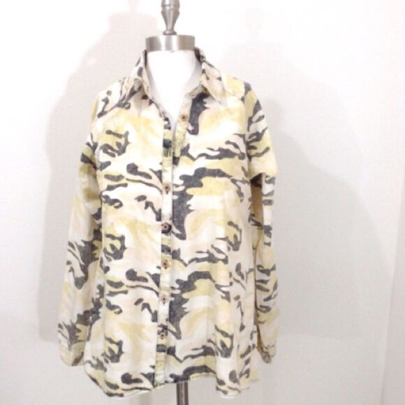 Artisan DeLuxe For Free People Button Down Shirt Size Small - Picture 1 of 5